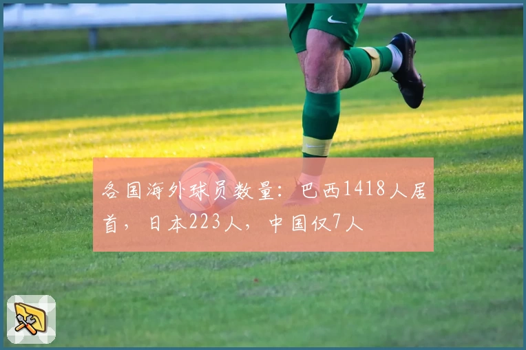 各国海外球员数量：巴西1418人居首，日本223人，中国仅7人